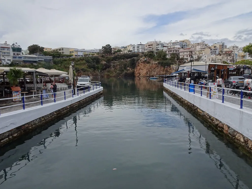 Canal to Lake Voulismeni, Greece