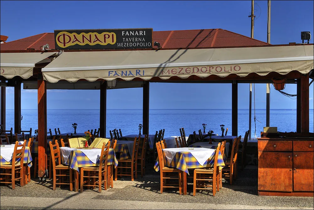 dinner at seaside, Rethymno