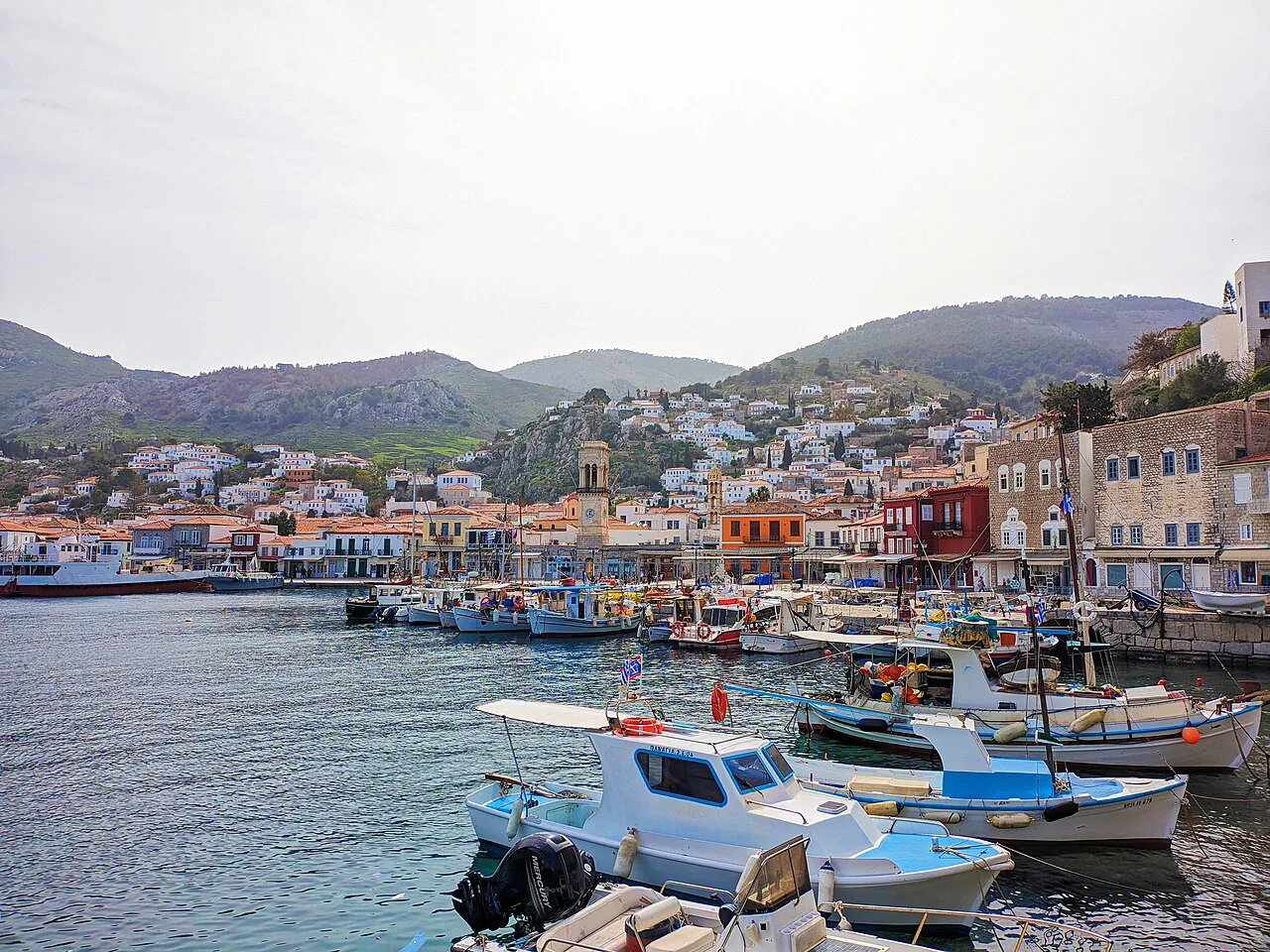 Hydra harbour, Greece
