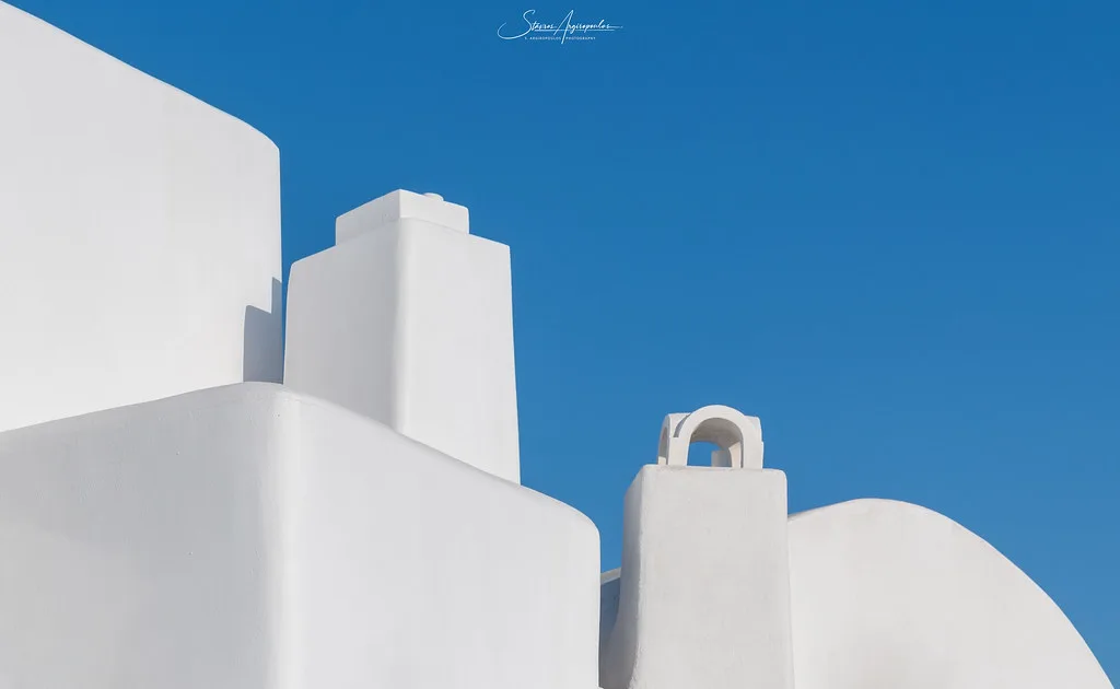 Detail from "Pyrgos Village, Santorini Greece