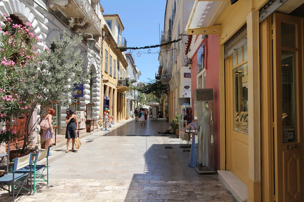 Street in Nafplio, Greece