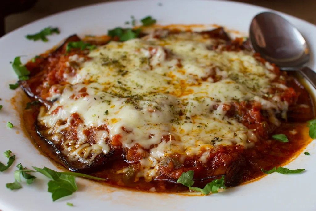 Greek moussaka at Taverna - Rhodes, Greece