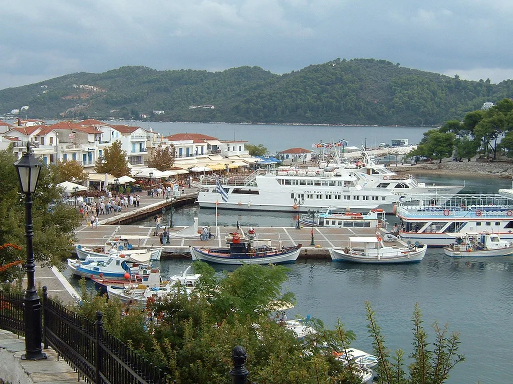 View of Skiathos, Greece