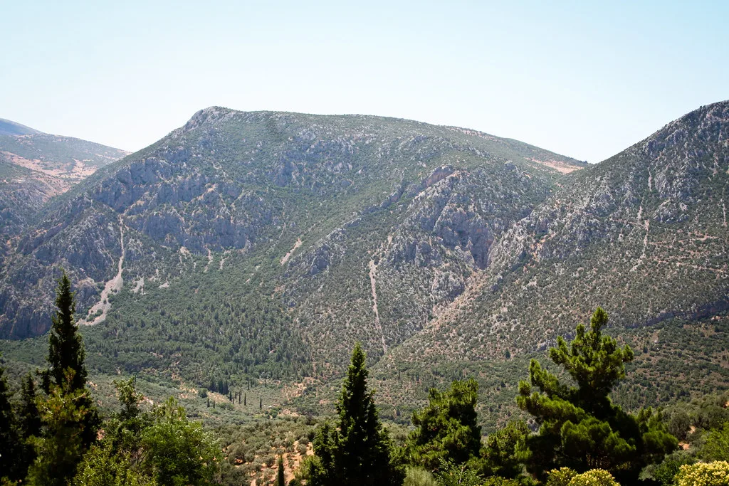 View of Delphi, Greece