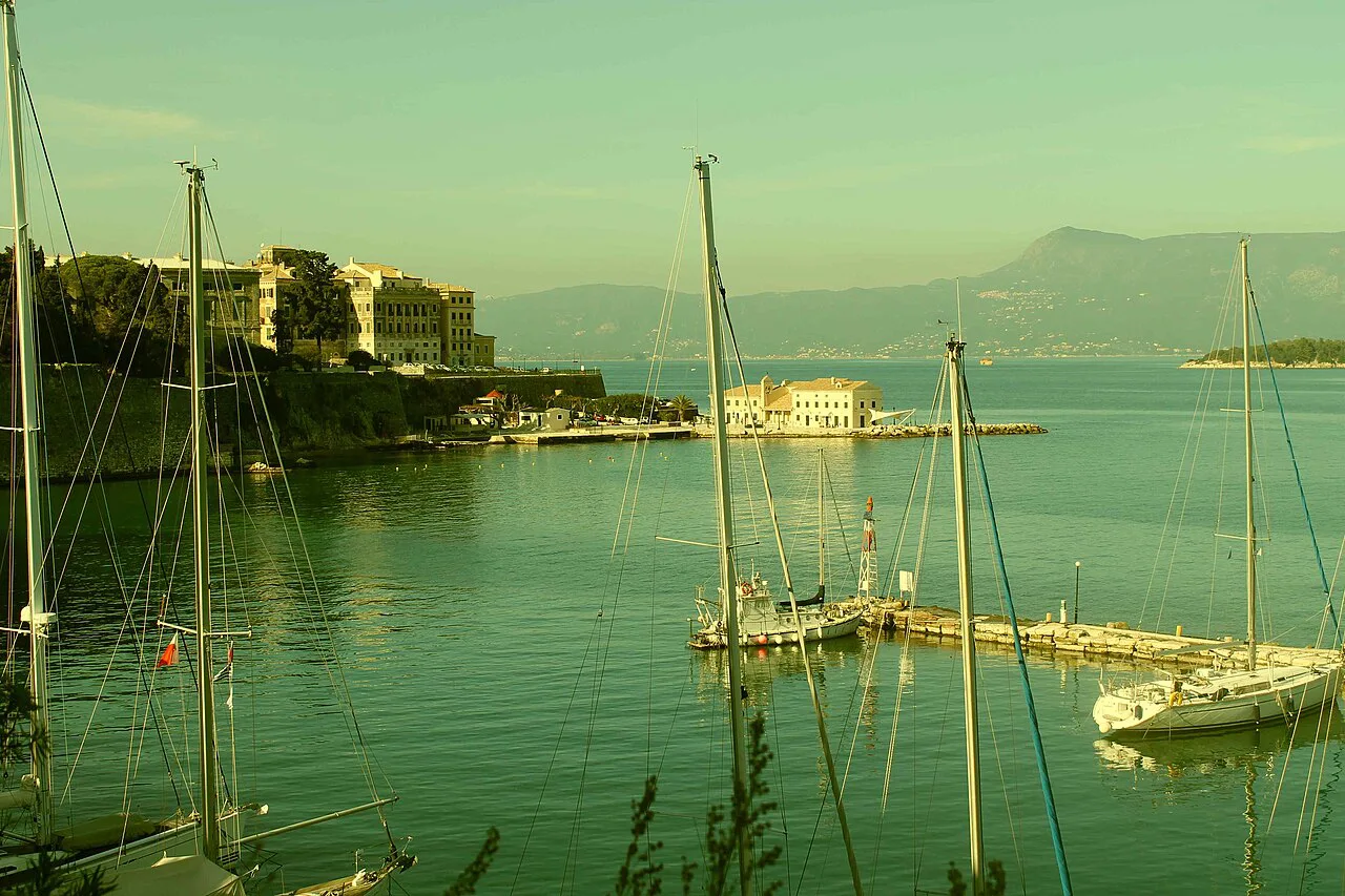 Old town Corfu Greece GR-F