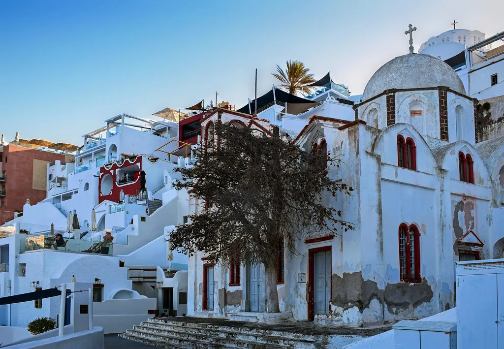 Orthodox Cathedral, Fira, Santorini, Greece