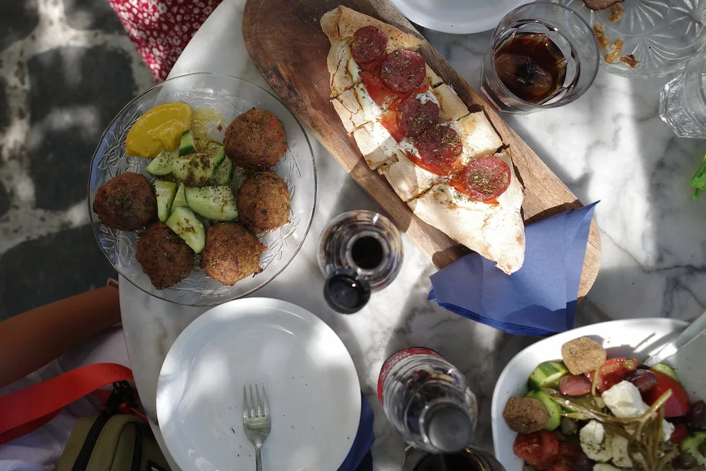 Our Meal at Maison de Meze, Greece