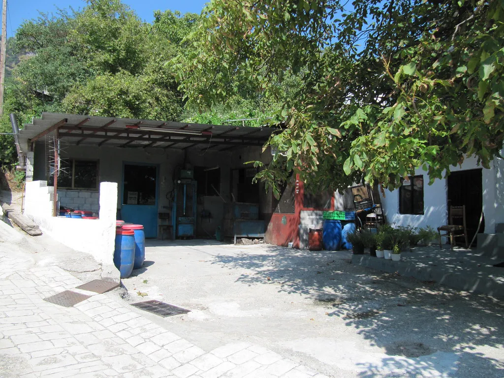 The tsipouro factory in Panagia, Greece