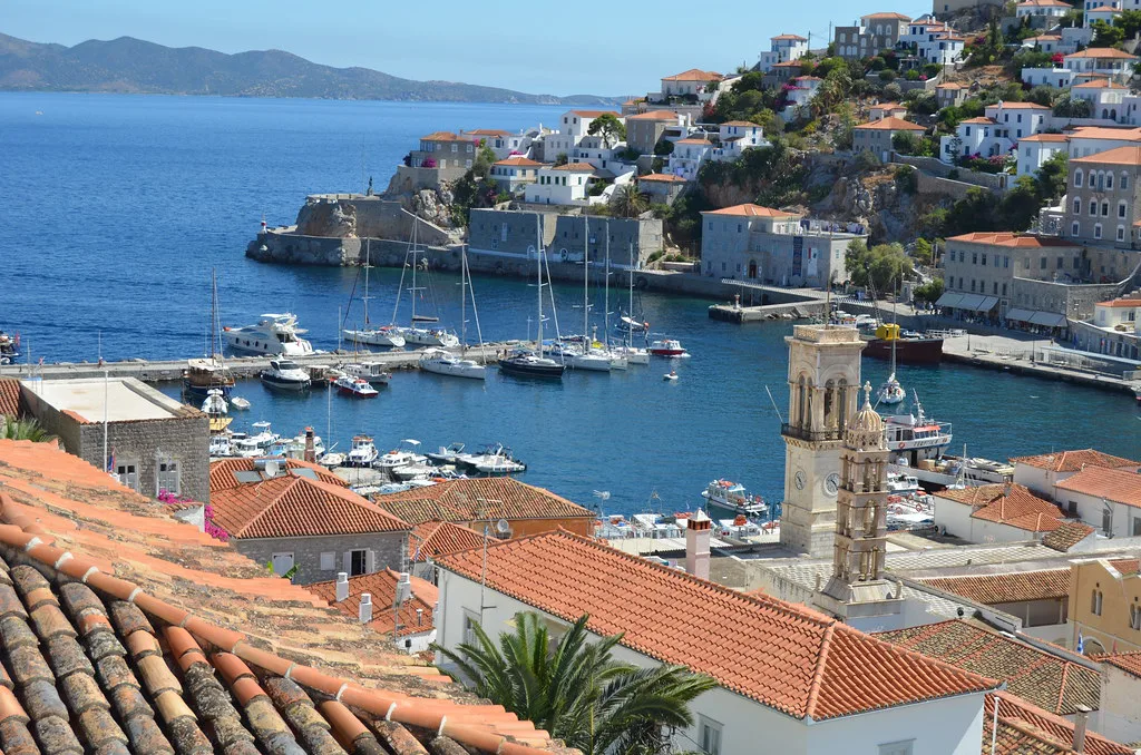 Destination view: Hydra, Greece. Resized and converted to WebP.