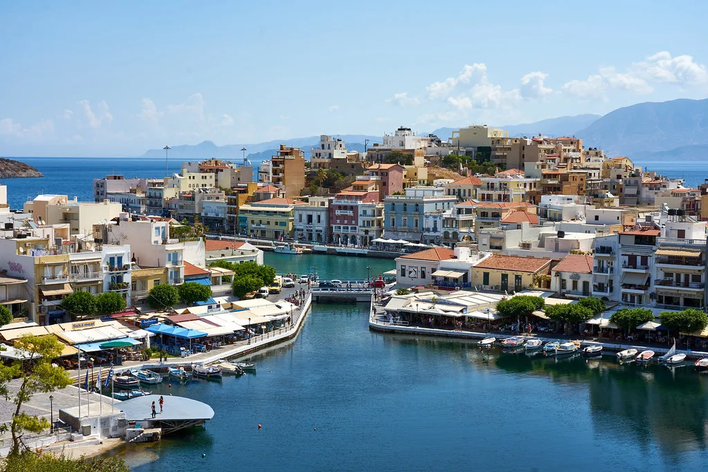 View of Agios Nikolaos, Greece