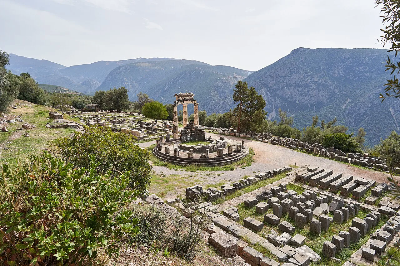 View of Delphi, Greece