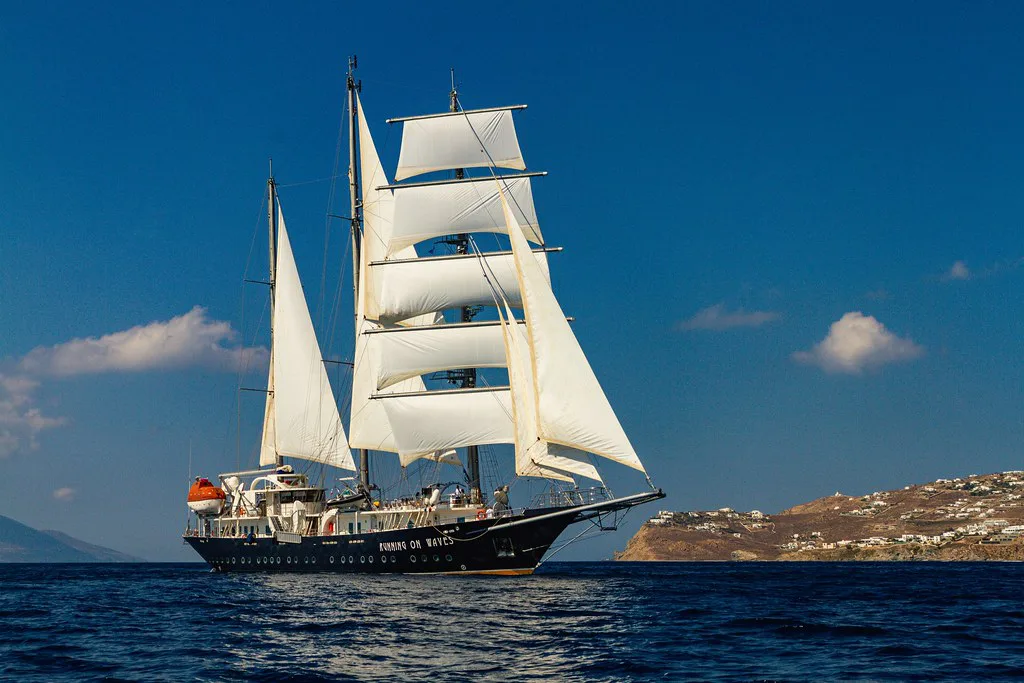 Running on Waves in the Aegean Sea, Mykonos
