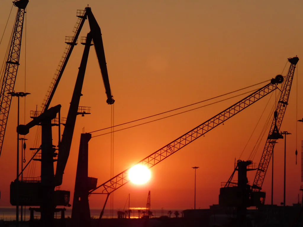 Sunrise on the Port of Heraklion