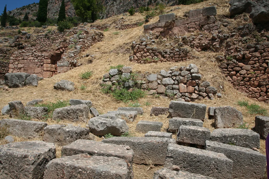 View of Delphi, Greece