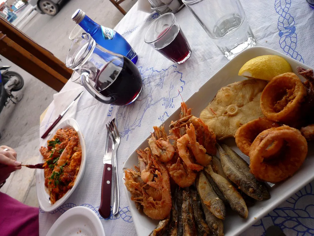 Aegina Seafood platter, Greece