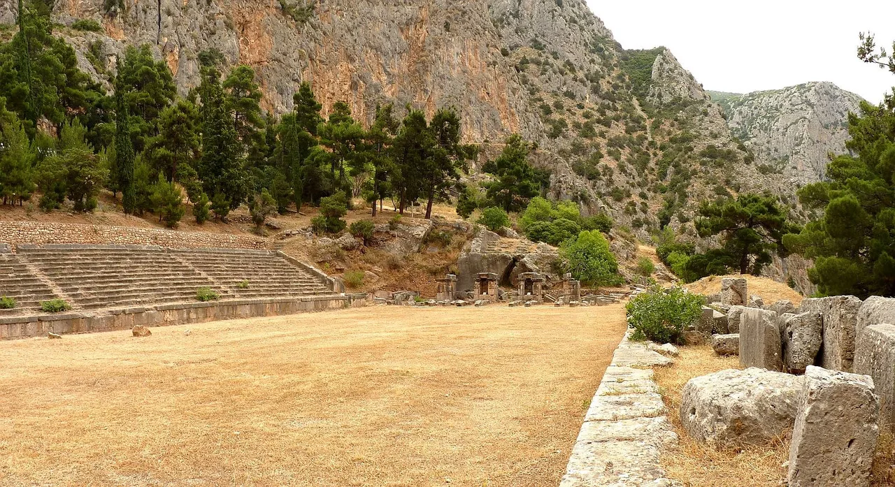 Venue view: Ancient Stadium of Delphi