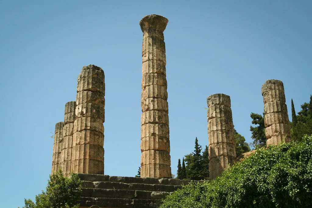 Venue view: Temple of Apollo at Delphi