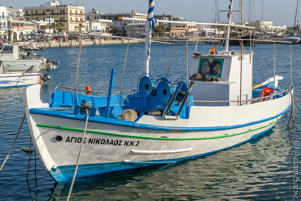 Fishing Boat in the Harbour, Naxos