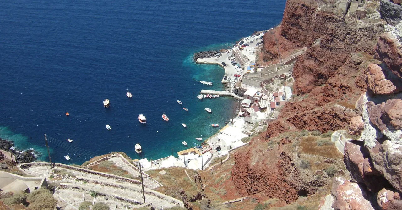 harbour, Santorini